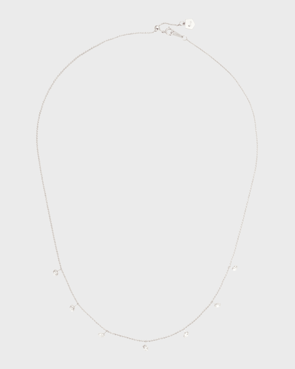 Small Floating Diamond Necklace